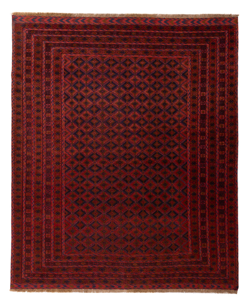 Kelim Afghan Teppich 196x236cm - rot