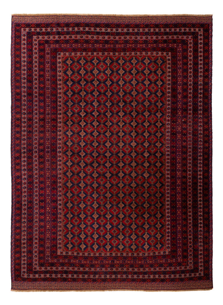 Kelim Afghan Teppich 209x279cm - rot