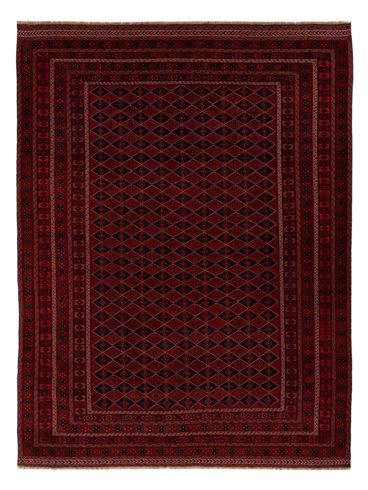 Kelim Afghan Teppich 202x277cm - rot