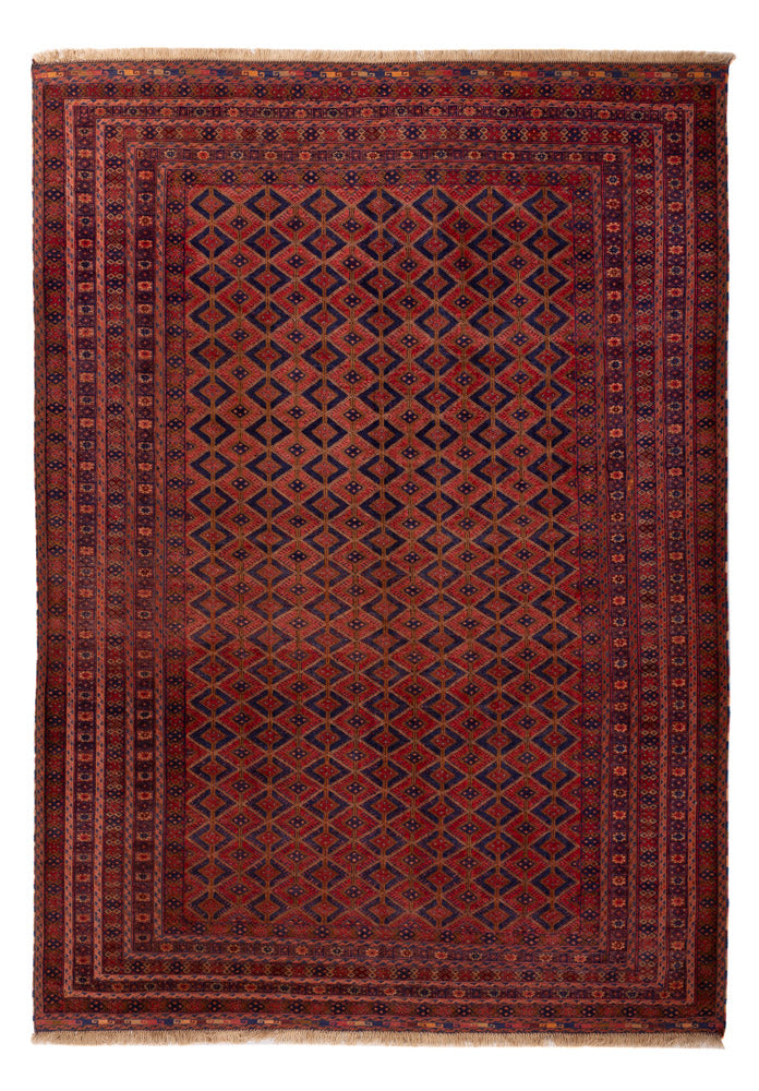 Kelim Afghan Teppich 205x295cm - rot