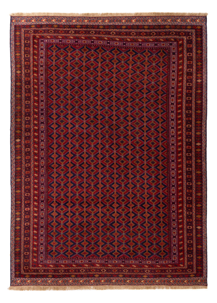 Kelim Afghan Teppich 200x278cm - rot