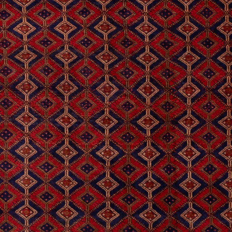 Kelim Afghan Teppich 228x270cm - rot