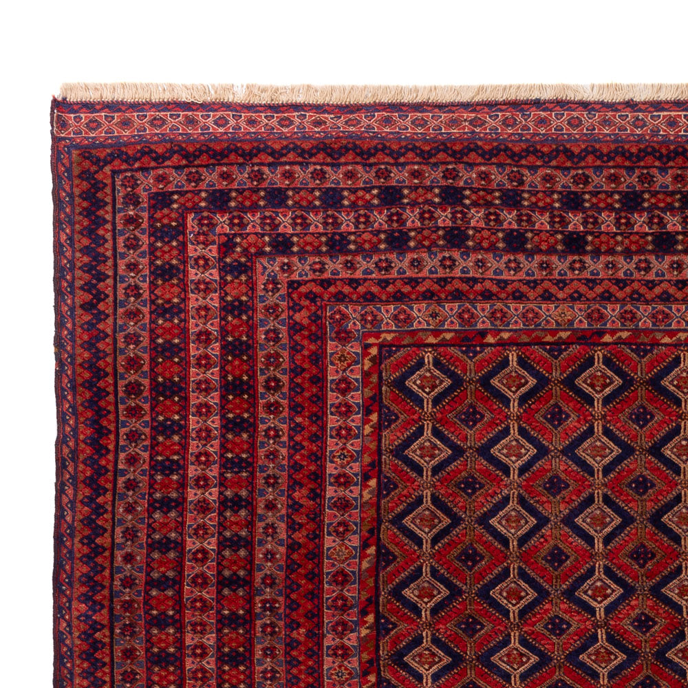 Kelim Afghan Teppich 228x270cm - rot