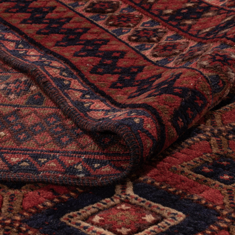 Kelim Afghan Teppich 228x270cm - rot