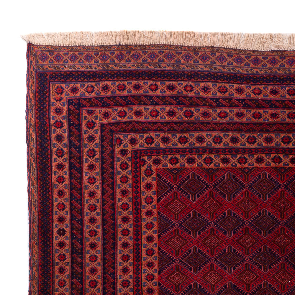 Kelim Afghan Teppich 214x275cm - rot