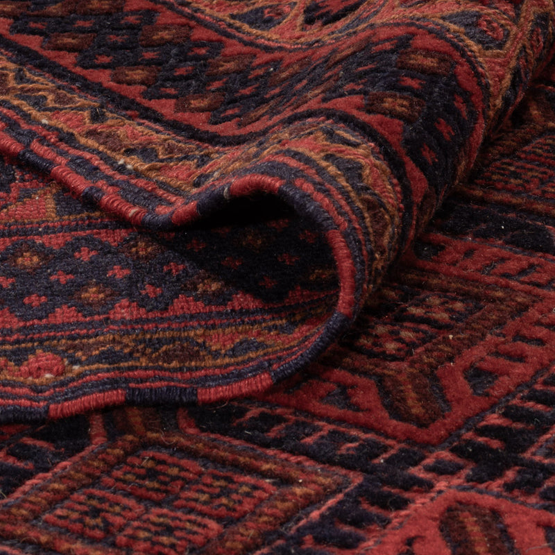 Kelim Afghan Teppich 214x275cm - rot