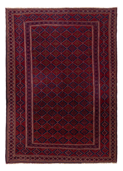 Kelim Afghan Teppich 202x284cm - rot