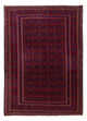 Kelim Afghan Teppich 202x284cm - rot