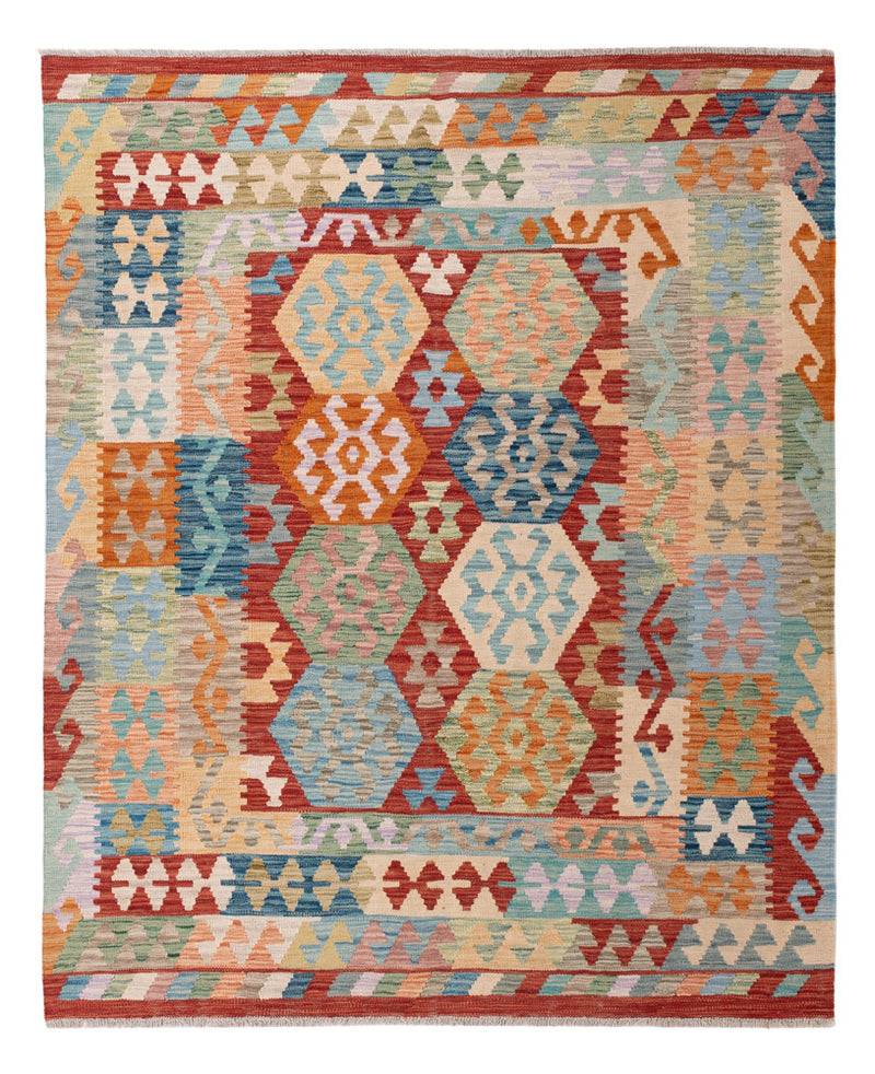 Kelim Maimene Teppich 156x194cm - bunt
