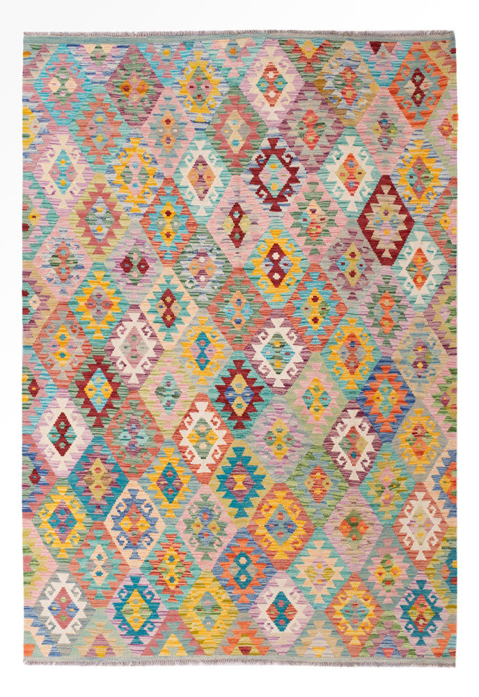 Kelim Maimene Teppich 176x256cm - bunt