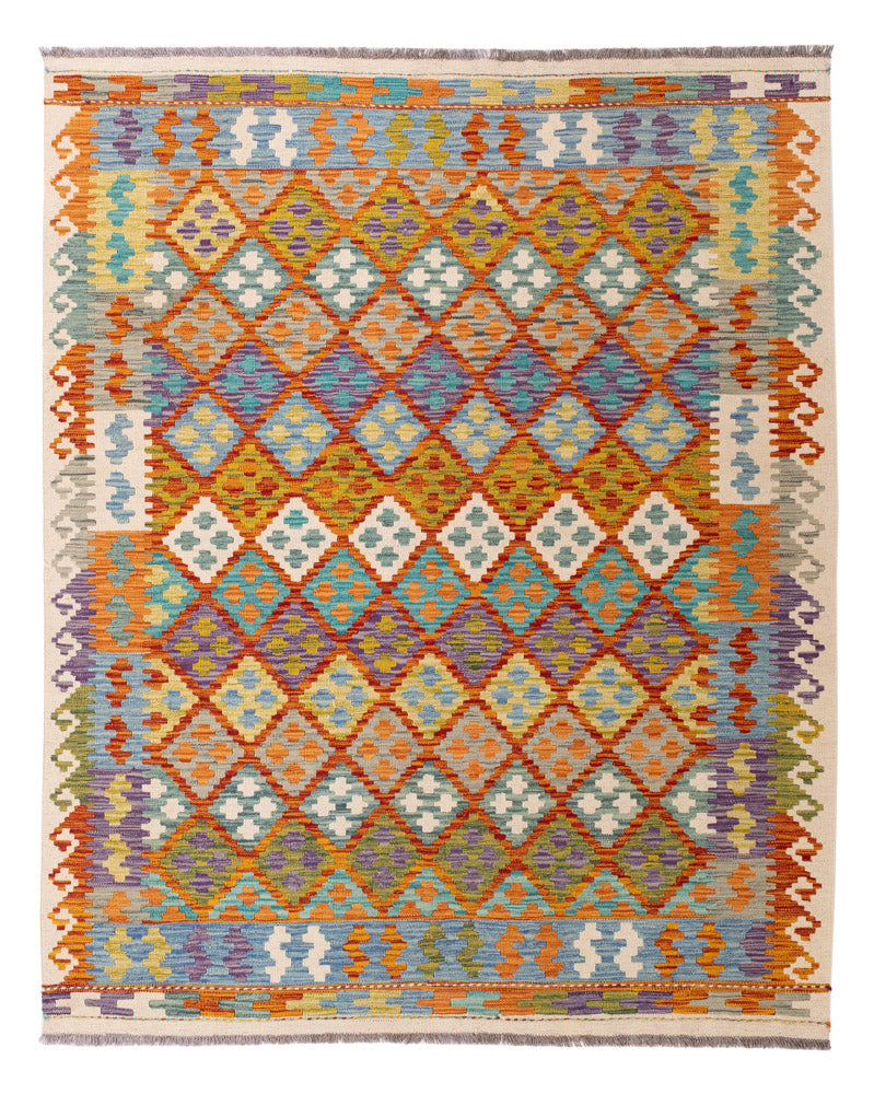 Kelim Maimene Teppich 160x198cm - bunt