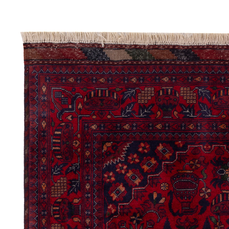 Afghan Teppich 100x150cm - Orientteppich - rot