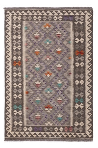 Kelim Maimene Teppich 103x154cm - Wollteppich - natur – product image