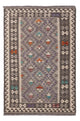 Kelim Maimene Teppich 103x154cm - Wollteppich - natur