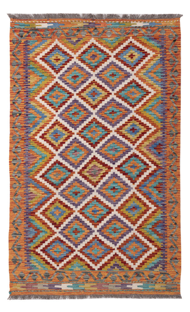 Kelim Maimene Teppich 98x156cm - bunt