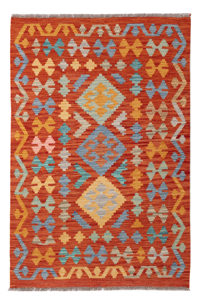 Kelim Maimene Teppich 100x150cm - bunt