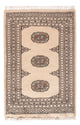 Pakistan Teppich 63x89cm - Orientteppich - creme