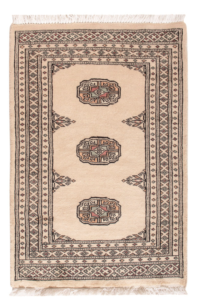 Pakistan Teppich 63x89cm - Orientteppich - creme
