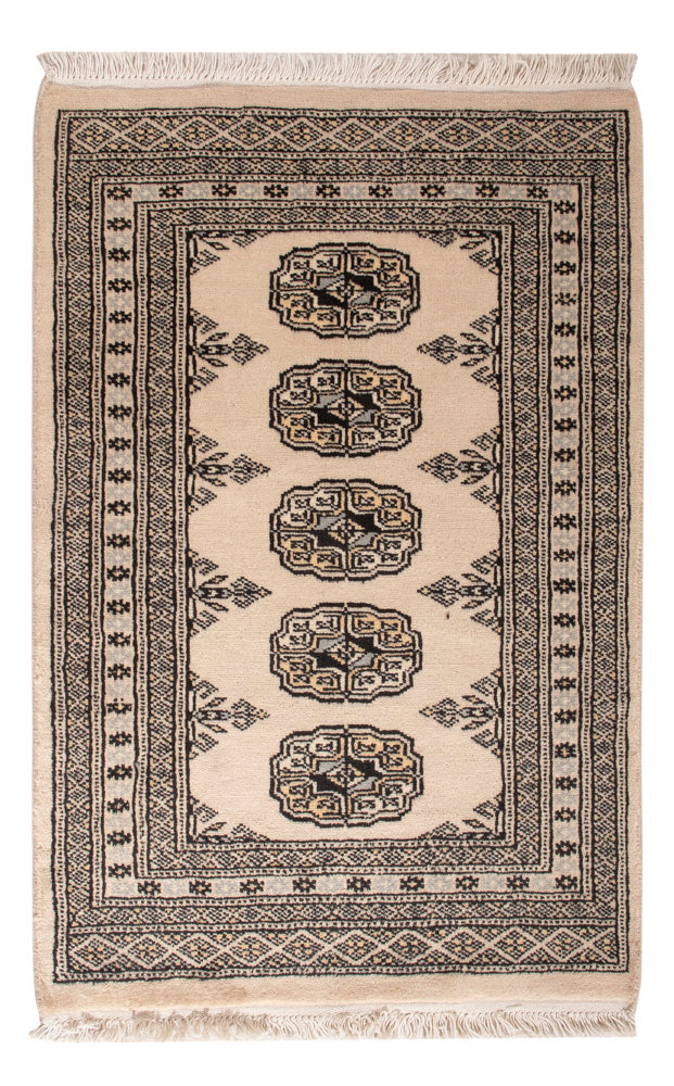 Pakistan Teppich 61x90cm - Orientteppich - creme