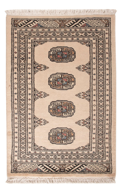 Pakistan Teppich 63x96cm - Orientteppich - creme