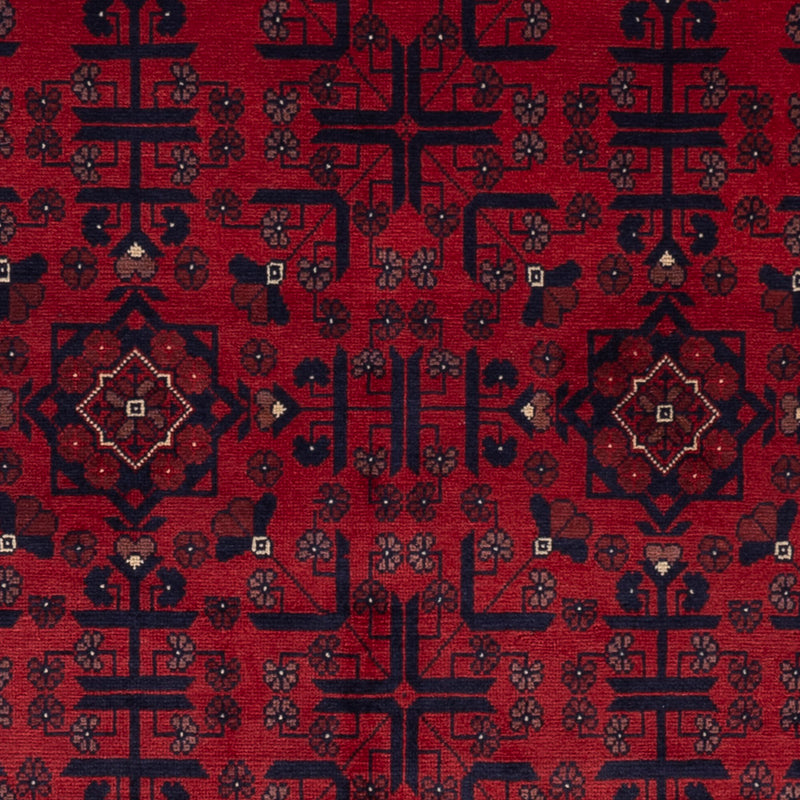 Afghan Teppich 100x148cm - Orientteppich - rot