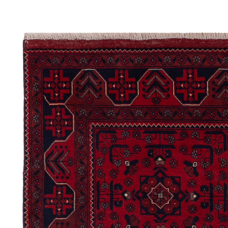 Afghan Teppich 100x148cm - Orientteppich - rot