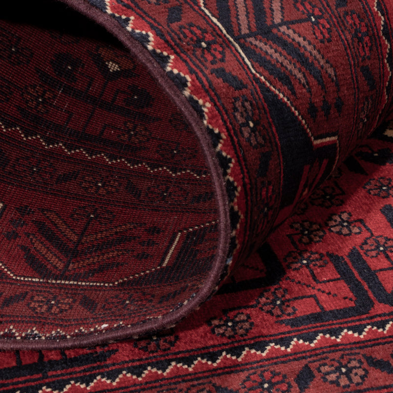 Afghan Teppich 100x148cm - Orientteppich - rot