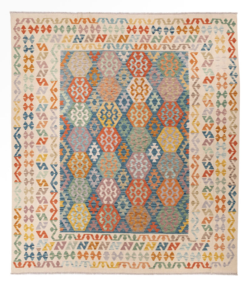 Kelim Maimene Teppich 253x290cm - bunt