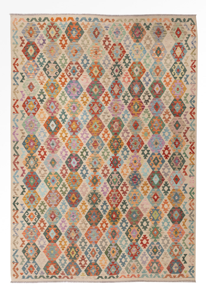 Kelim Maimene Teppich 258x358cm - bunt