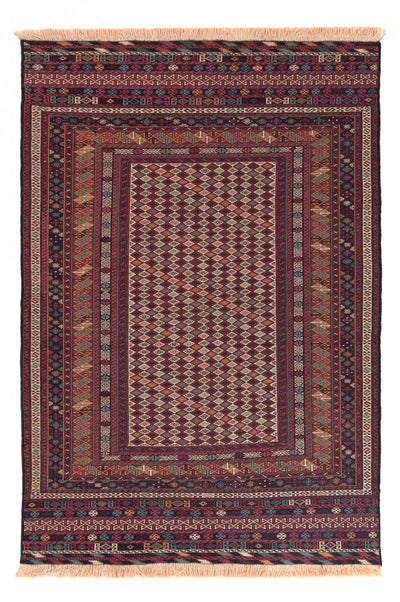 Kelim Afghan Teppich 120x186cm - mehrfarbig