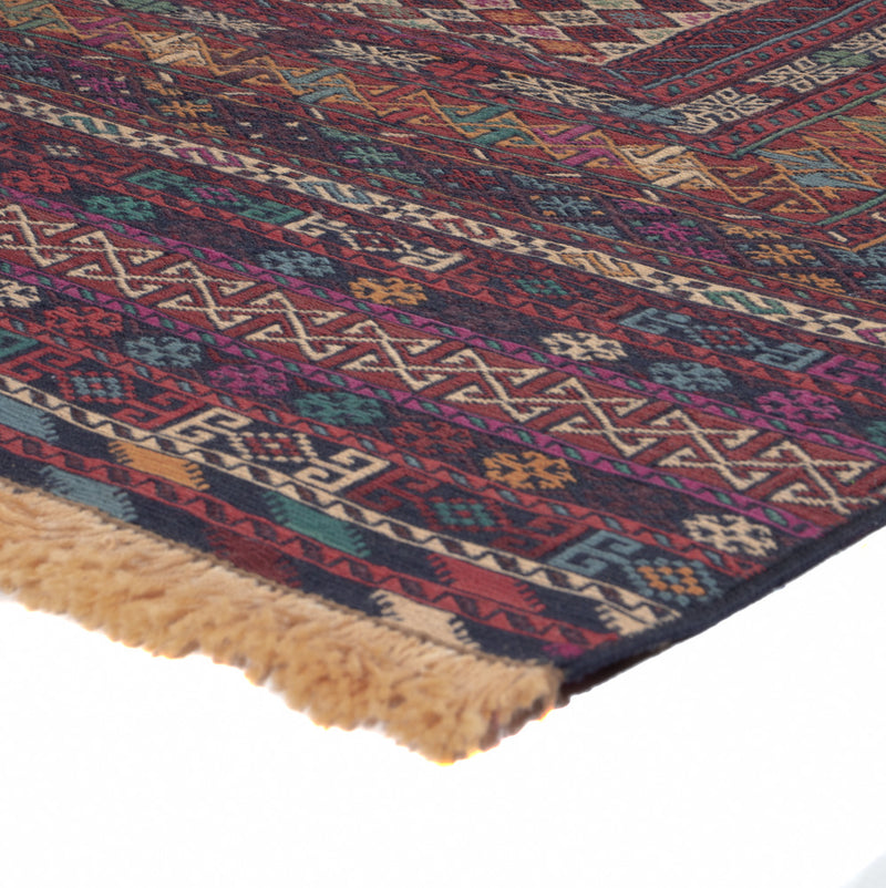 Kelim Afghan Teppich 120x186cm - mehrfarbig