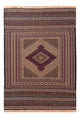 Kelim Afghan Teppich 127x188cm - mehrfarbig