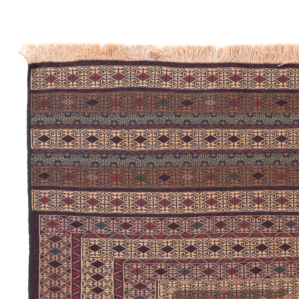 Kelim Afghan Teppich 127x188cm - mehrfarbig