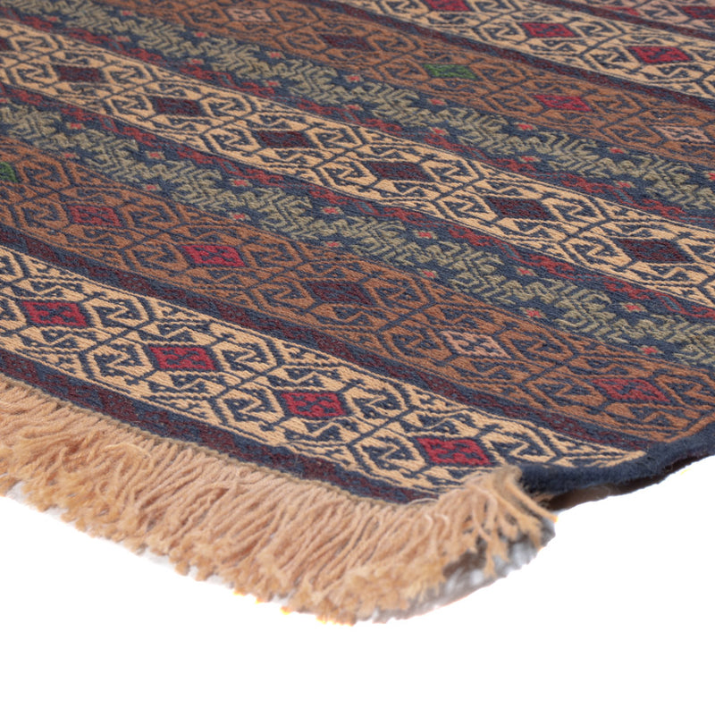 Kelim Afghan Teppich 127x188cm - mehrfarbig