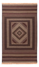 Kelim Afghan Teppich 120x197cm - mehrfarbig