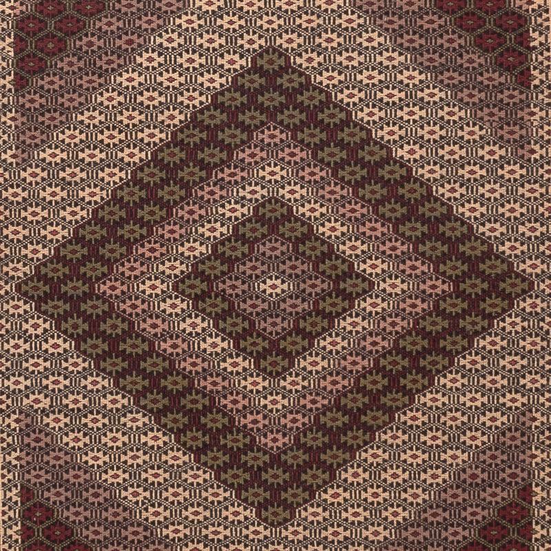 Kelim Afghan Teppich 120x197cm - mehrfarbig
