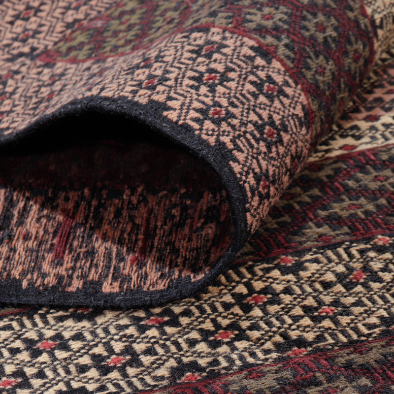 Kelim Afghan Teppich 120x197cm - mehrfarbig