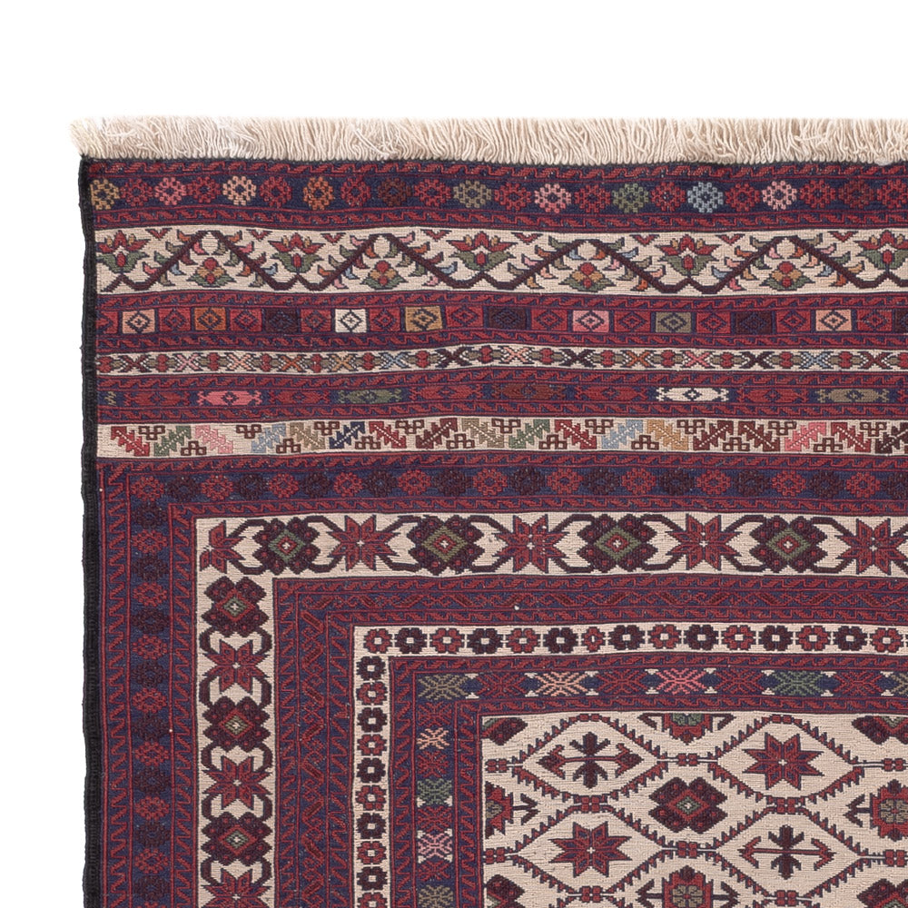 Kelim Afghan Teppich 127x189cm - mehrfarbig