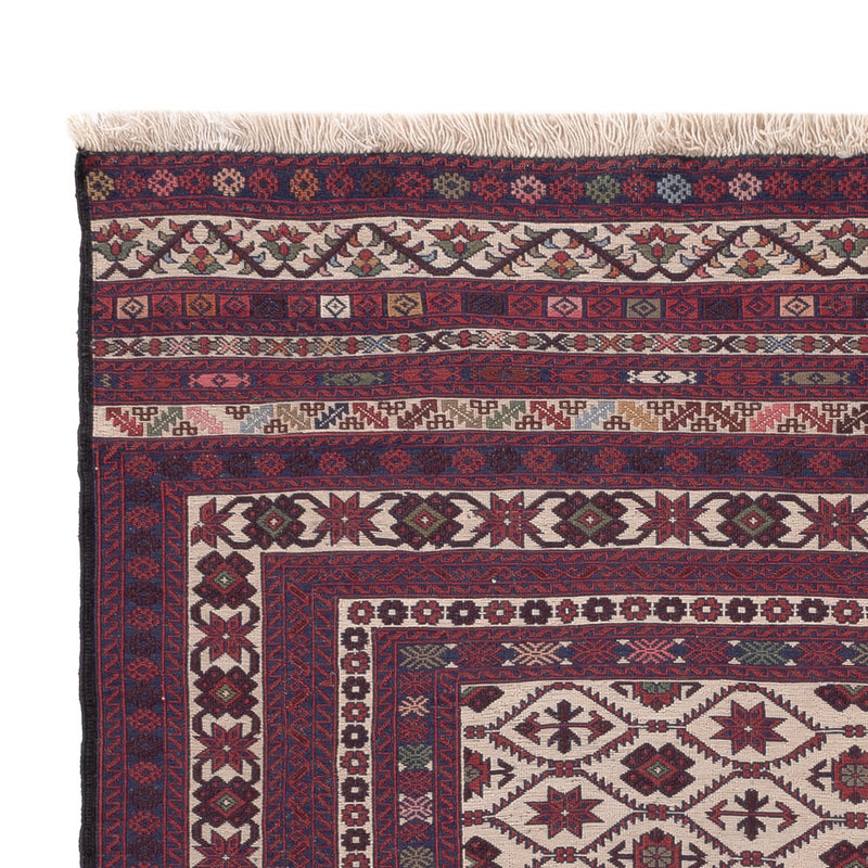 Kelim Afghan Teppich 127x189cm - mehrfarbig