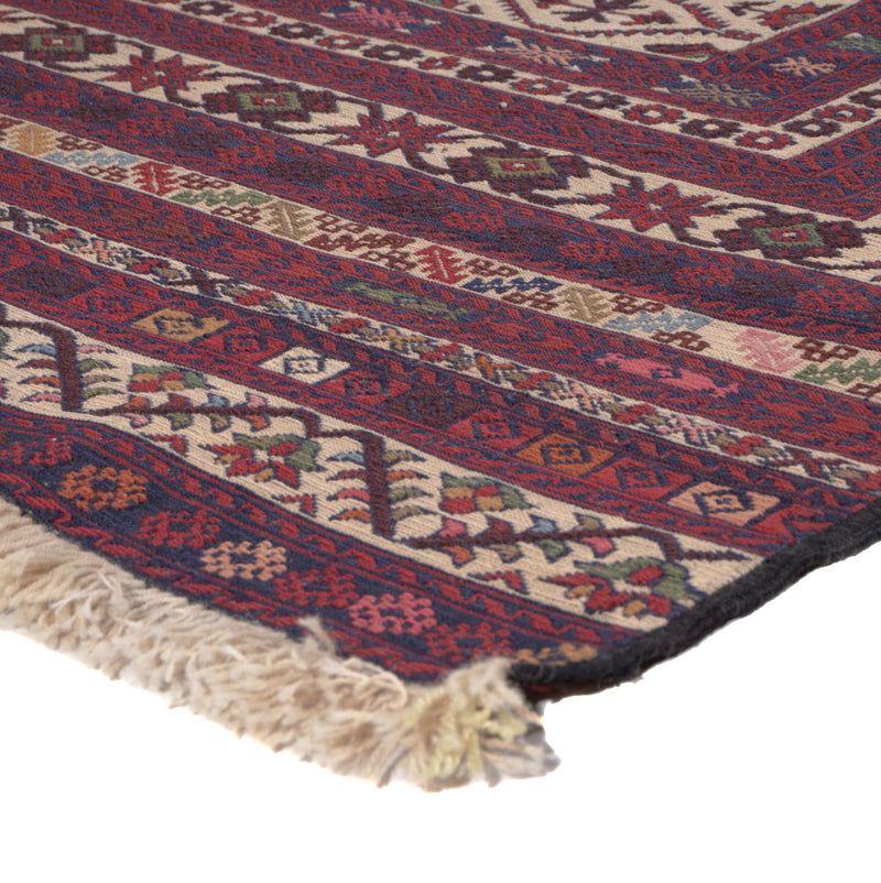 Kelim Afghan Teppich 127x189cm - mehrfarbig