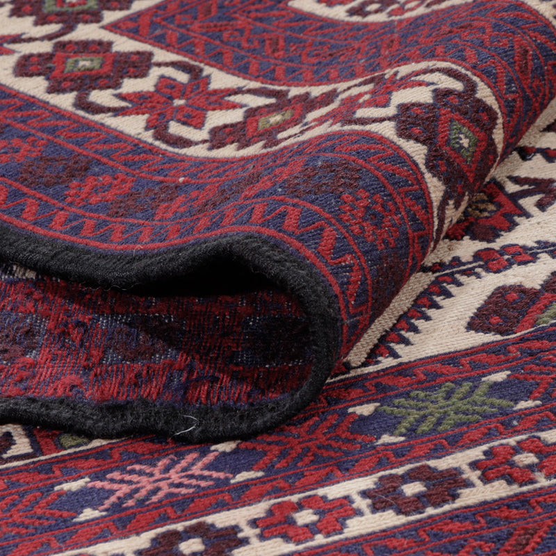 Kelim Afghan Teppich 127x189cm - mehrfarbig