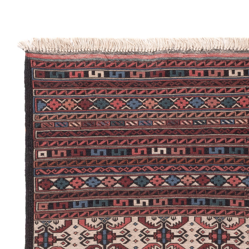 Kelim Afghan Teppich 118x207cm - mehrfarbig