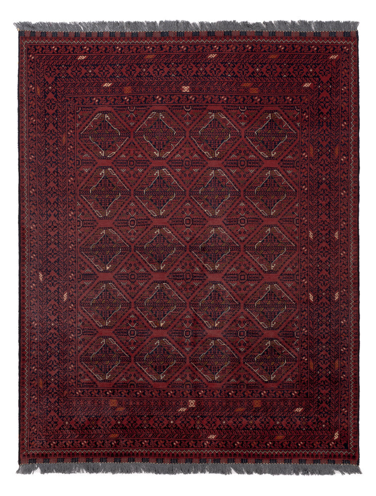 Afghan Teppich 151x191cm - Orientteppich - rot