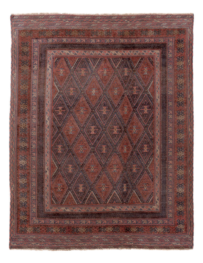 Kelim Afghan Teppich 152x198cm - mehrfarbig