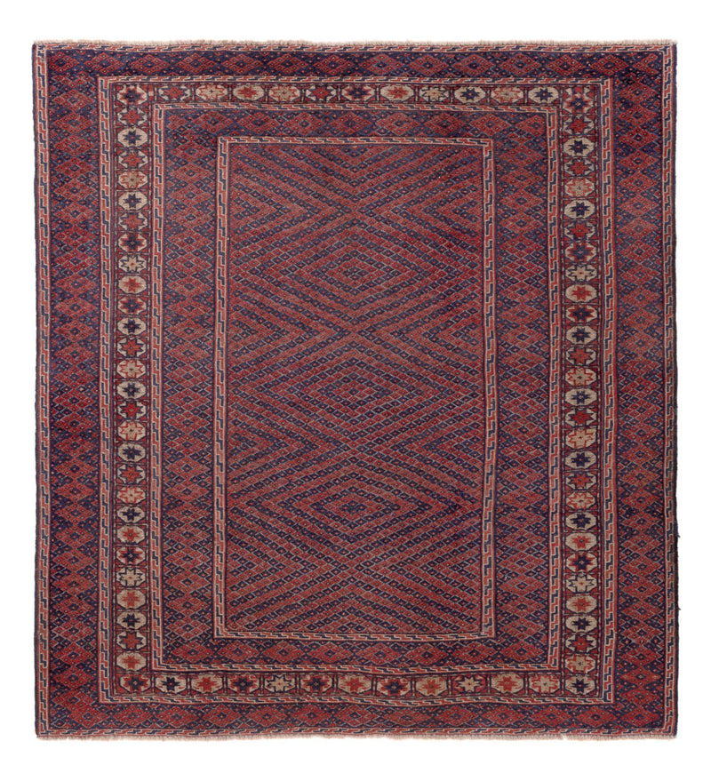Kelim Afghan Teppich 156x177cm - mehrfarbig