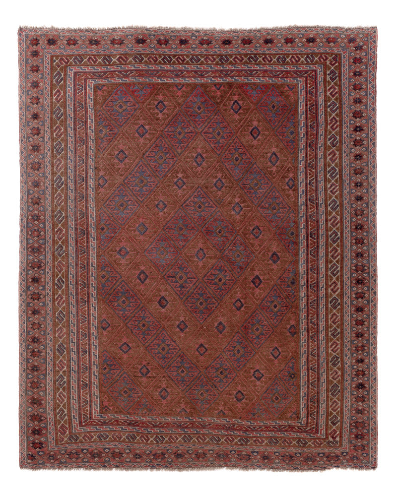 Kelim Afghan Teppich 153x191cm - mehrfarbig