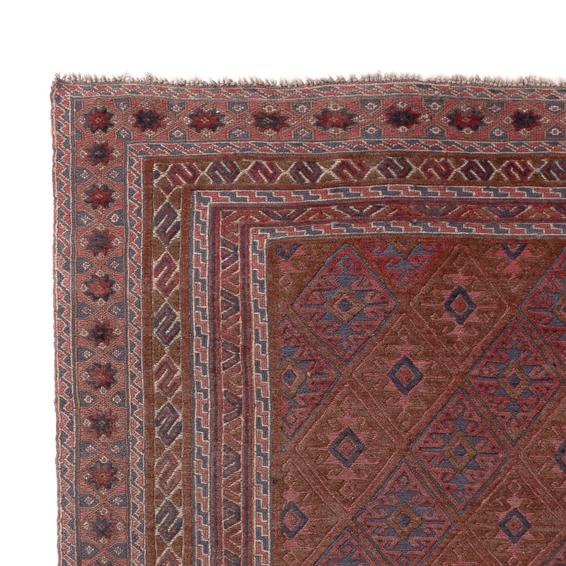 Kelim Afghan Teppich 153x191cm - mehrfarbig