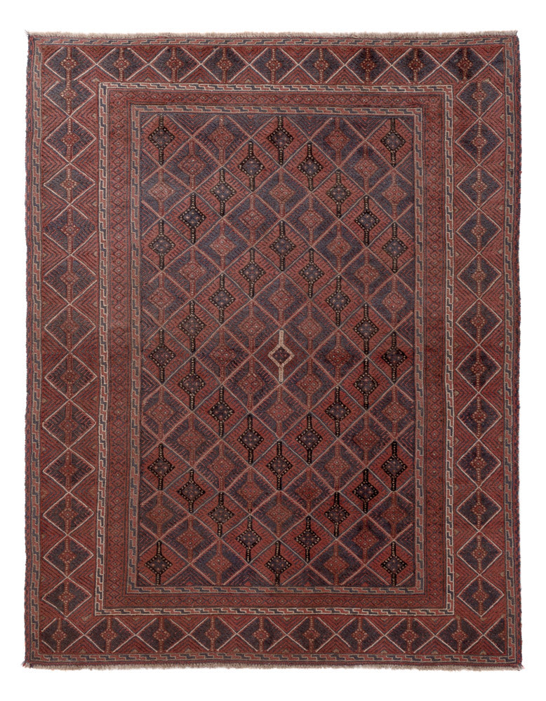 Kelim Afghan Teppich 145x190cm - mehrfarbig