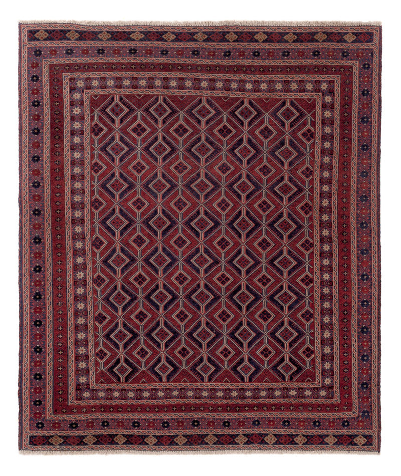 Kelim Afghan Teppich 162x193cm - mehrfarbig
