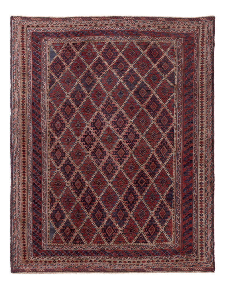 Kelim Afghan Teppich 150x194cm - mehrfarbig